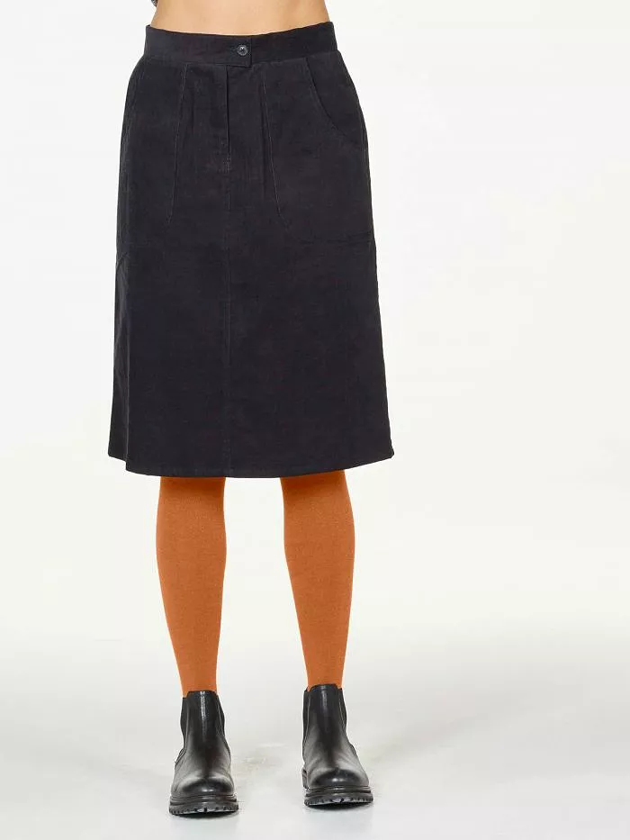 Black Corduroy Skirt