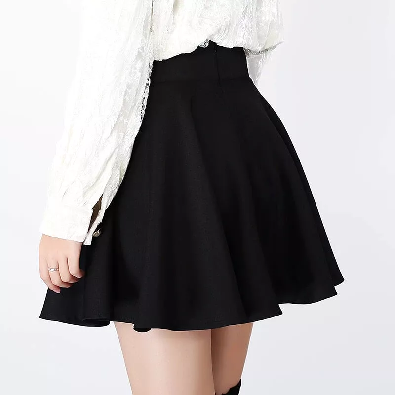 Black Lace-up Skirt - AD12624: Buy Online Now.