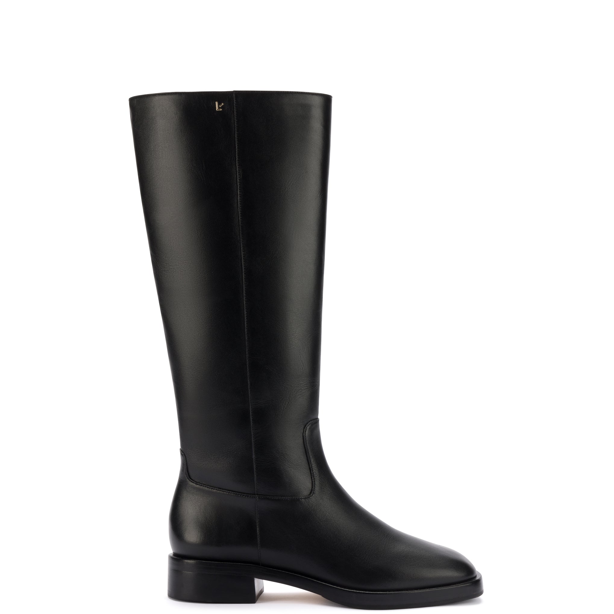 Black Leather Anne Boot