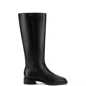 Black Leather Anne Boot