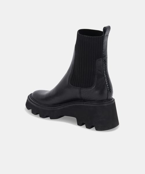 Black Leather Boot Hoven