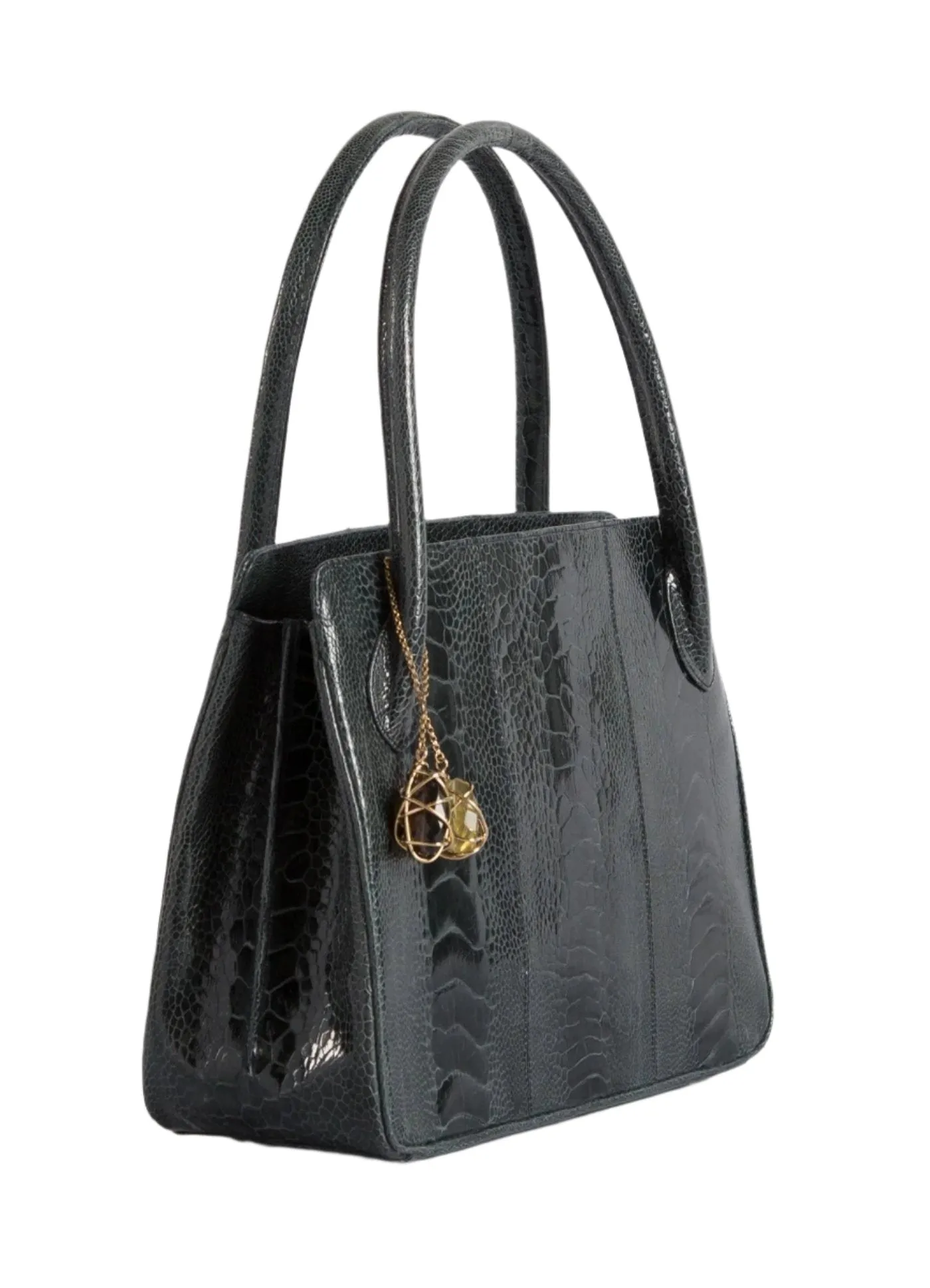 Blair Open Tote, Navy Blue, Gemstone Accents