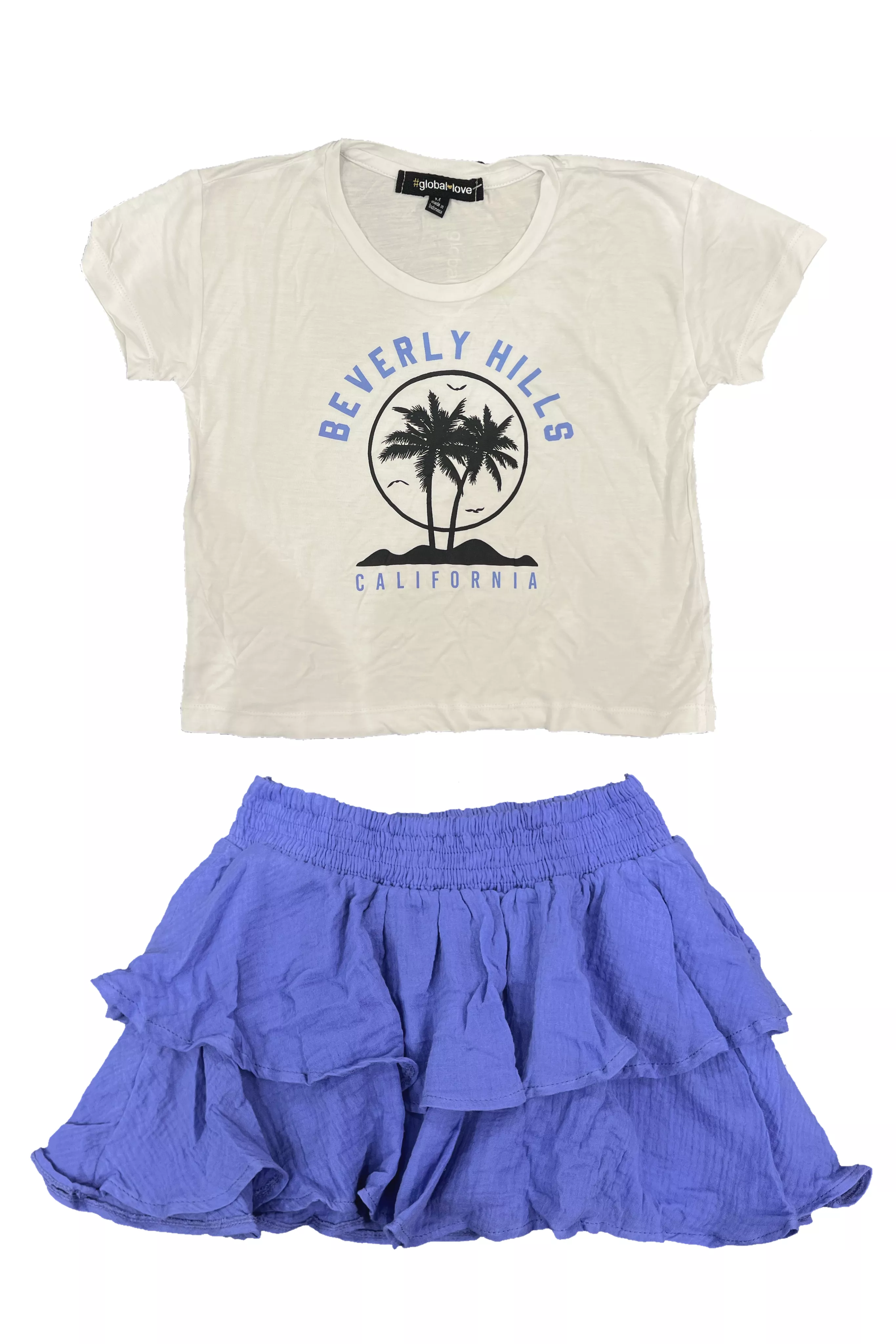 Blue Gauze Ruffle Skirt - Shop Now!