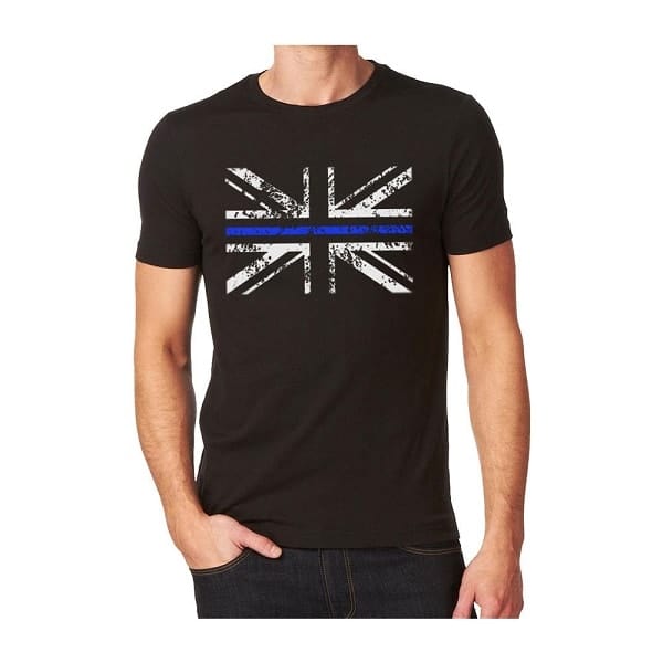 Blue Line Union Flag T-shirt