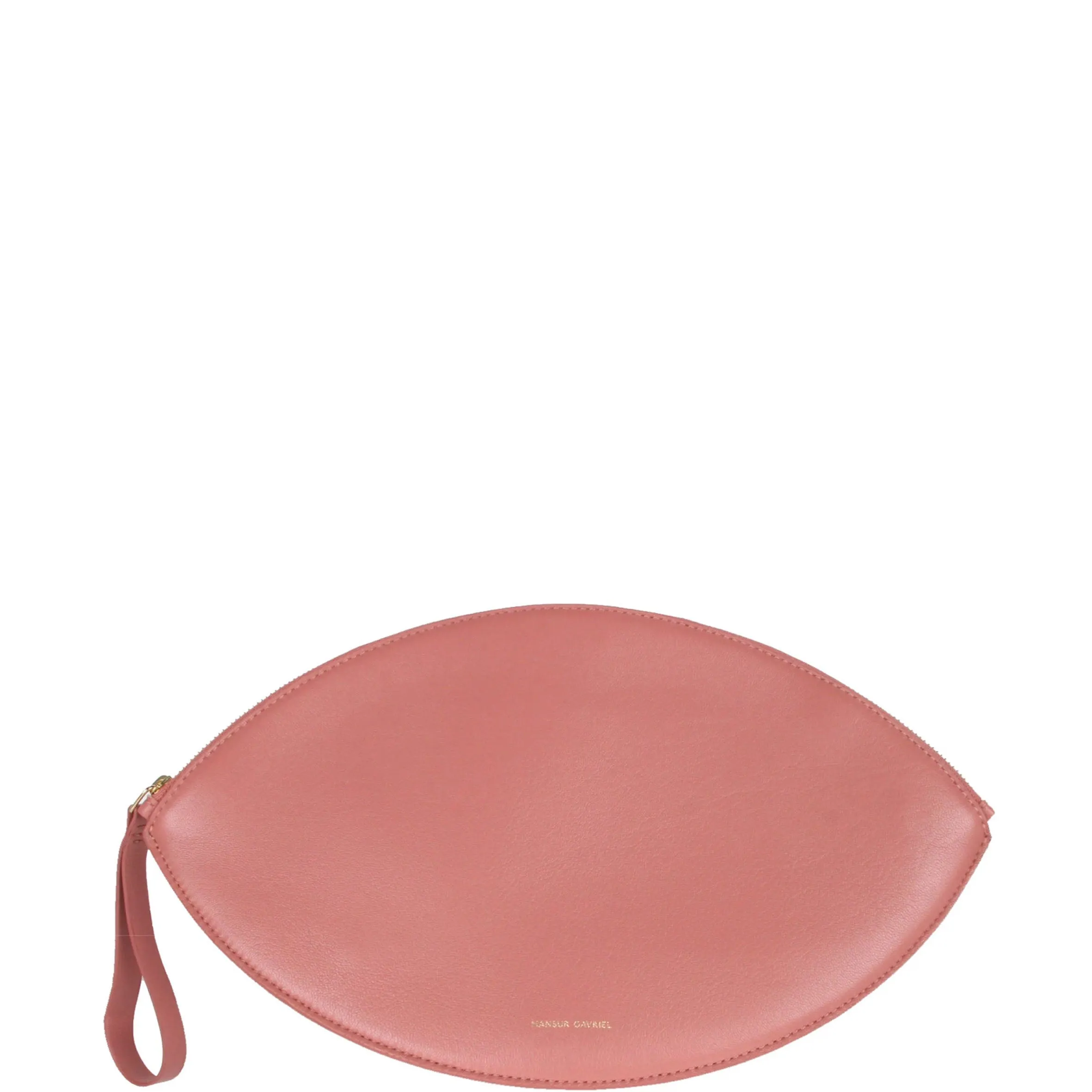 Blush Lamb Oval Clutch