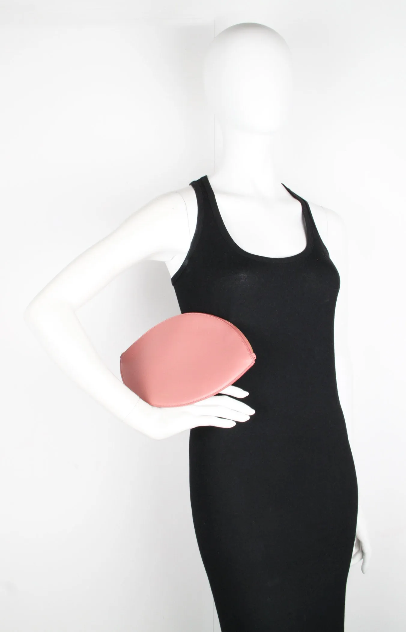 Blush Lamb Oval Clutch