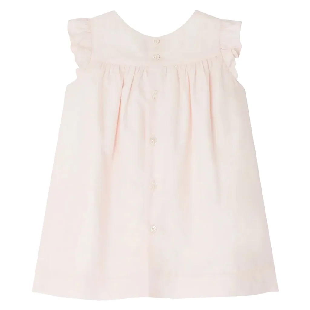 Bonpoint baby clothing dress in petal pink.