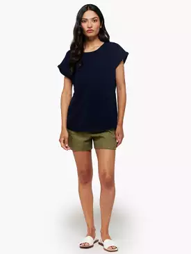 Brodie Cashmere Lizzie Tee Navy