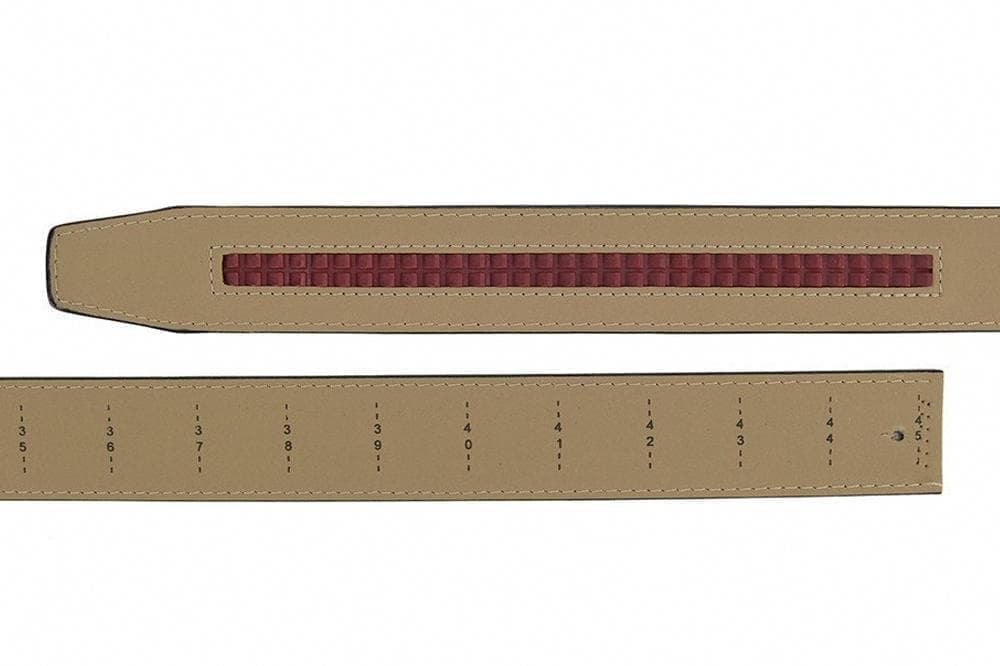 Camden Brown Lizard Skin Dress Belt - 1 3/8 Inch Strap.