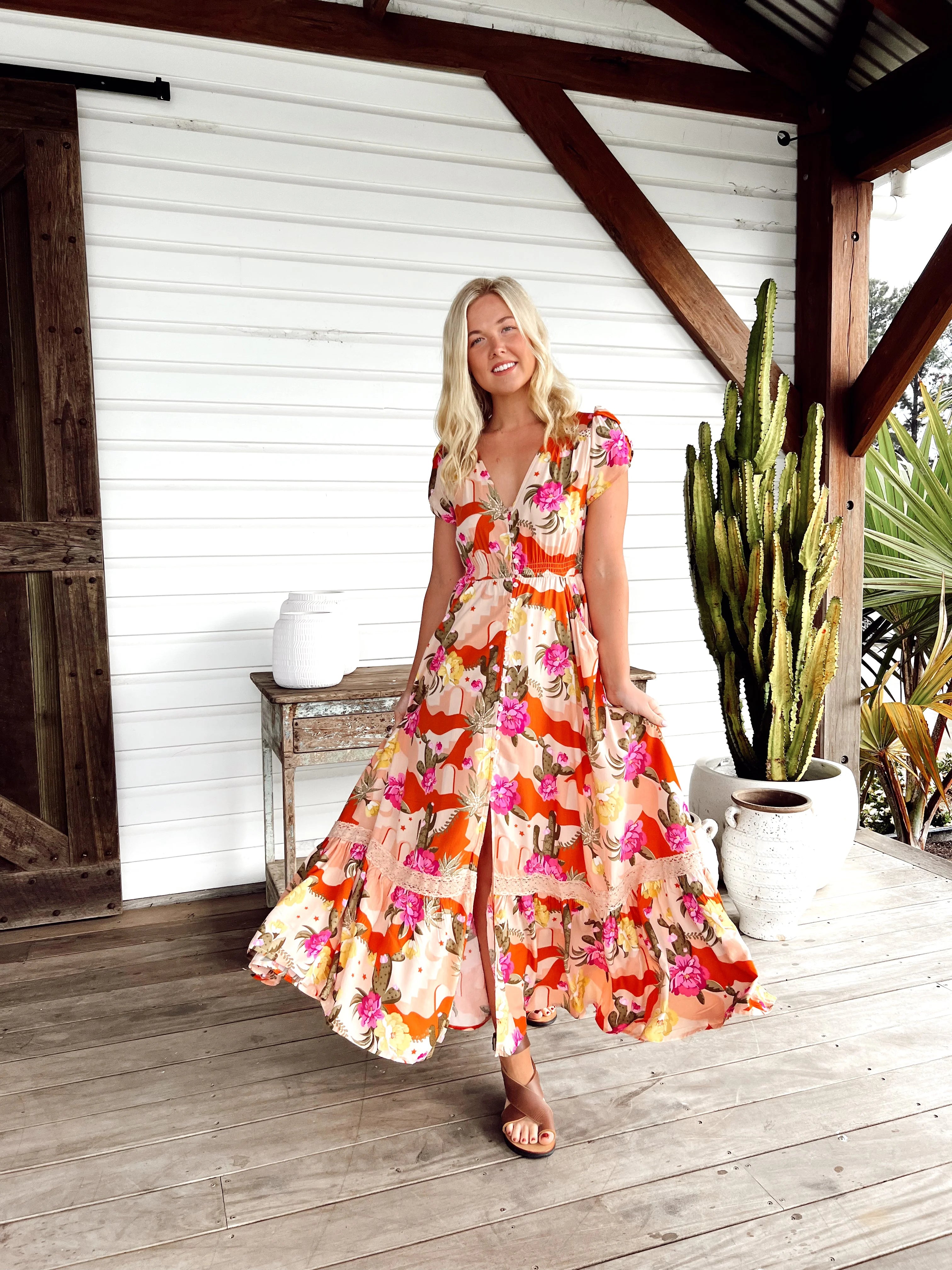 Carmen Maxi Dress from the Agave Collection