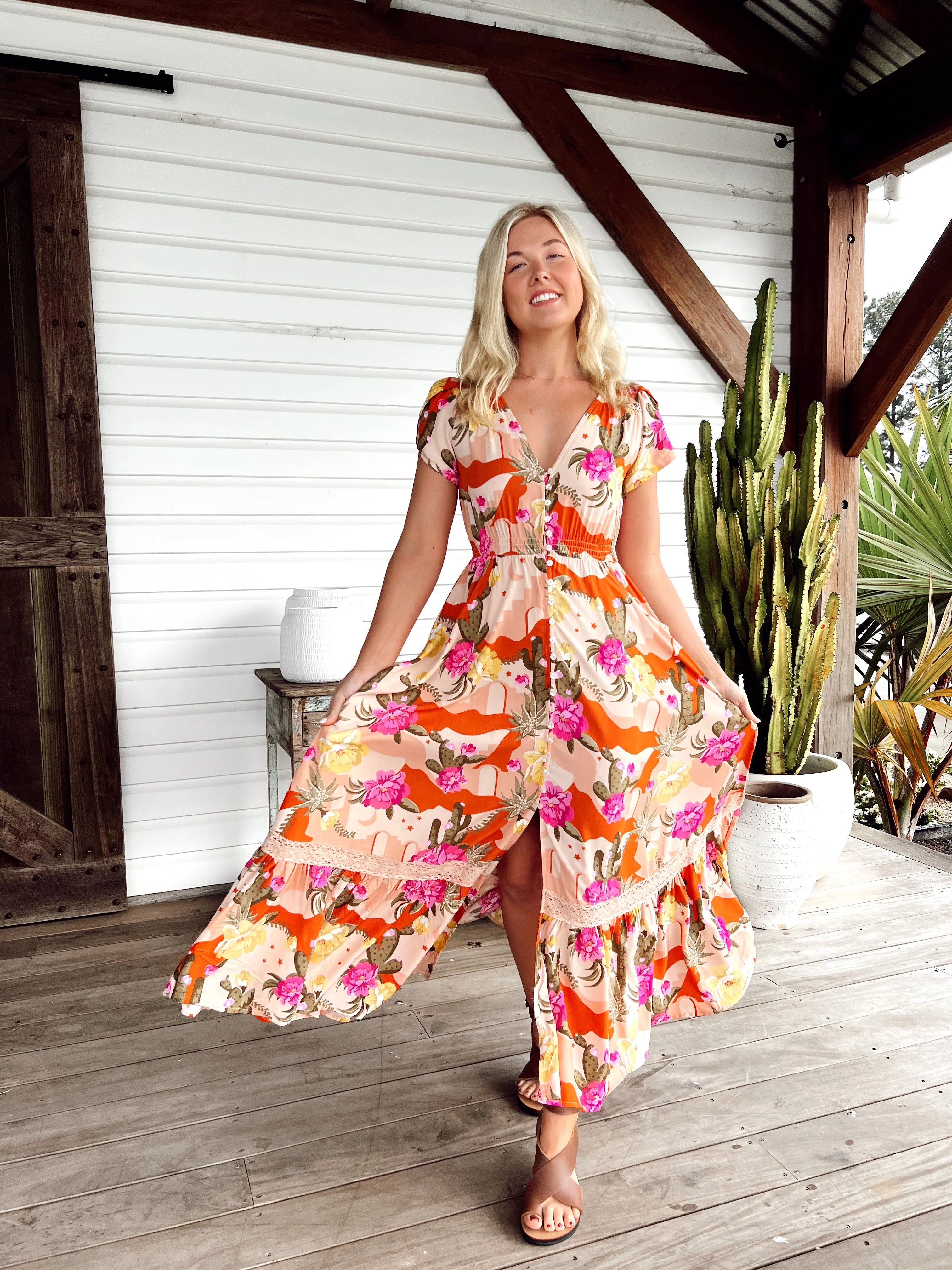 Carmen Maxi Dress from the Agave Collection