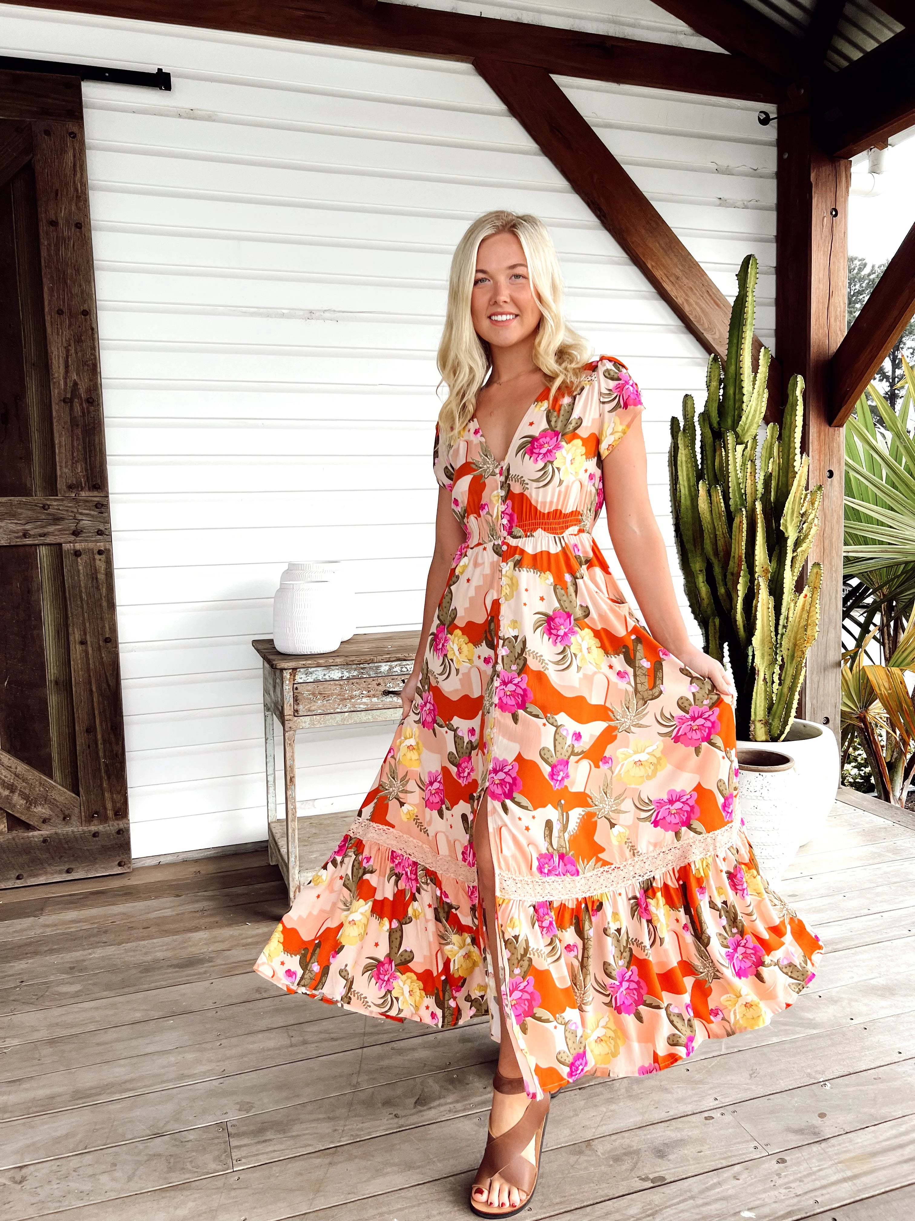 Carmen Maxi Dress from the Agave Collection