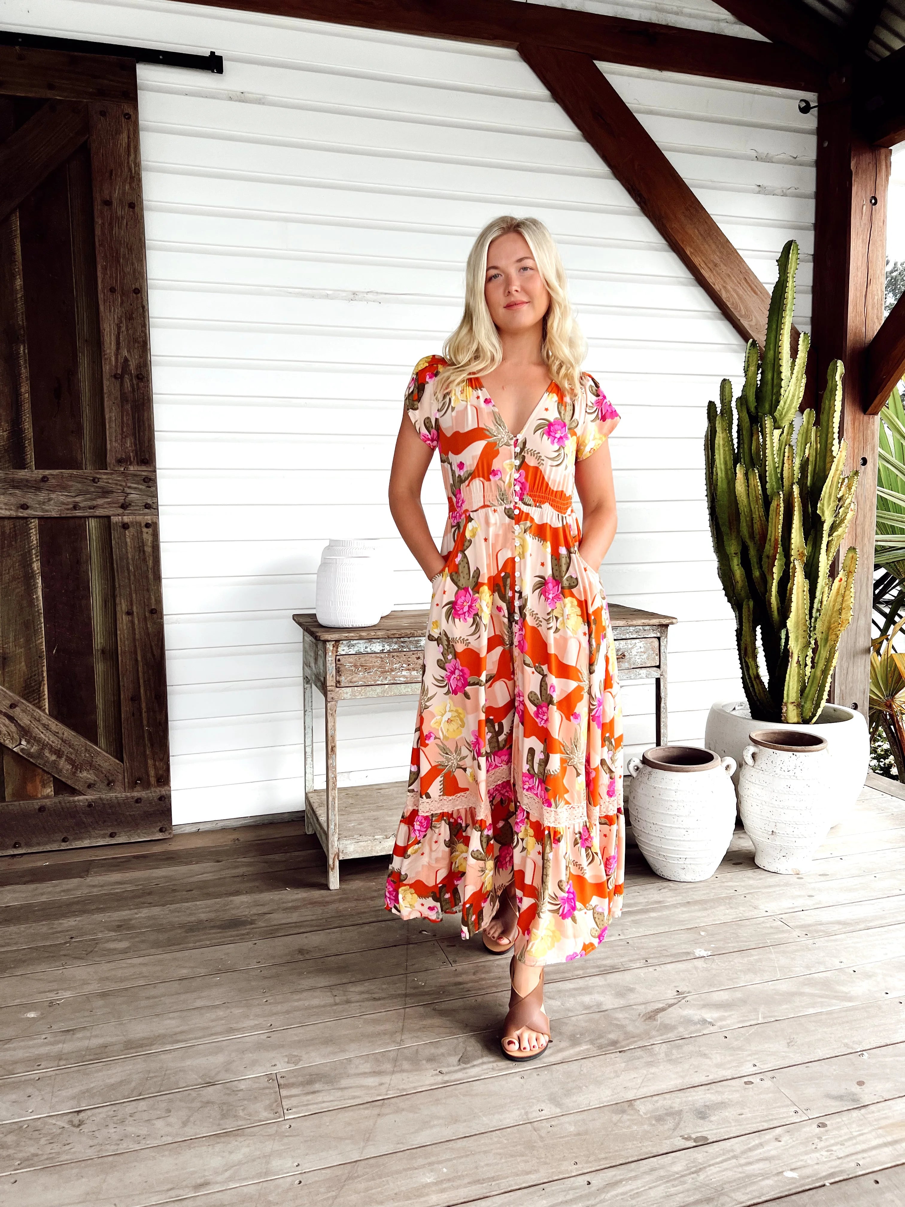 Carmen Maxi Dress from the Agave Collection