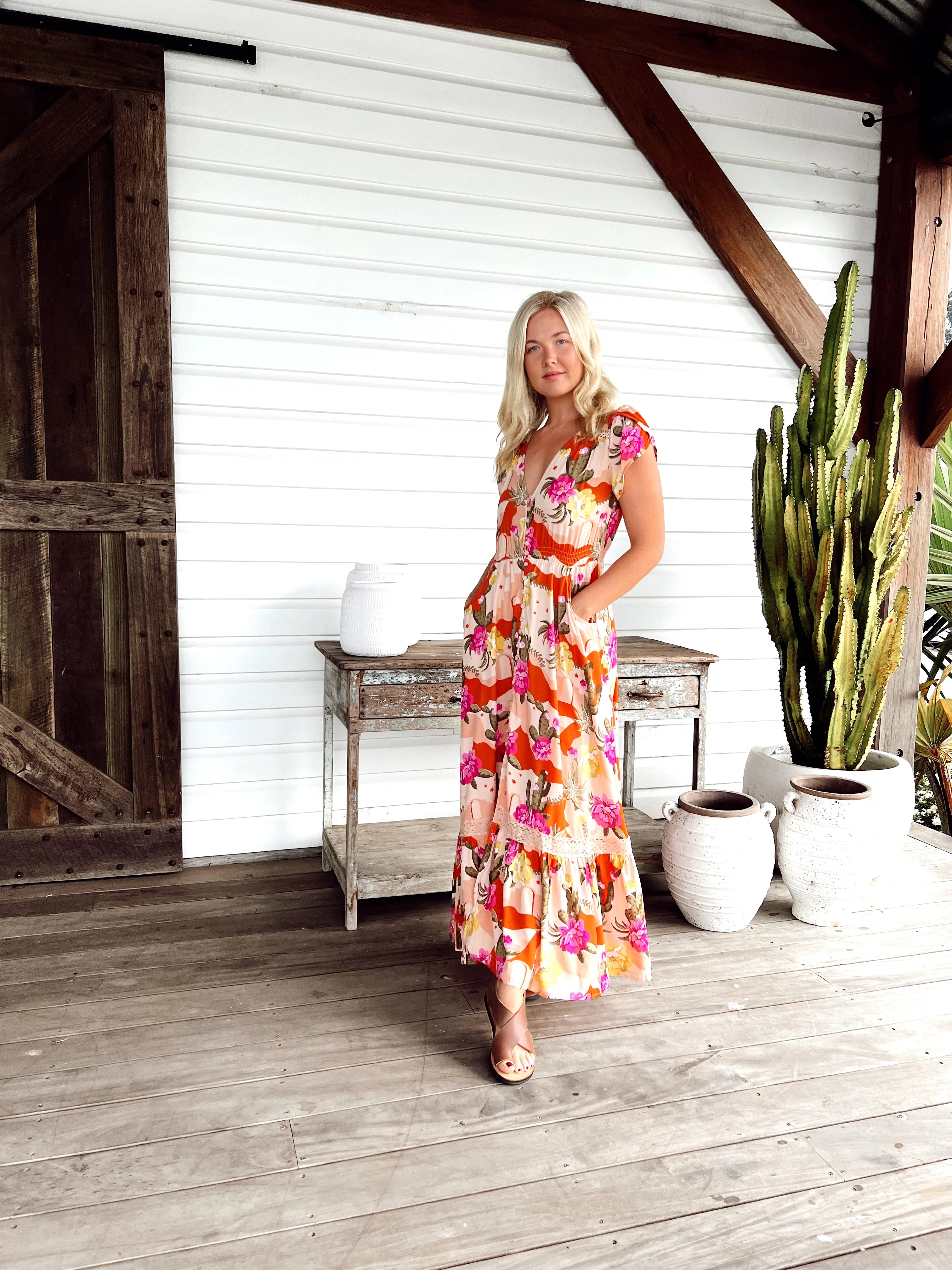 Carmen Maxi Dress from the Agave Collection