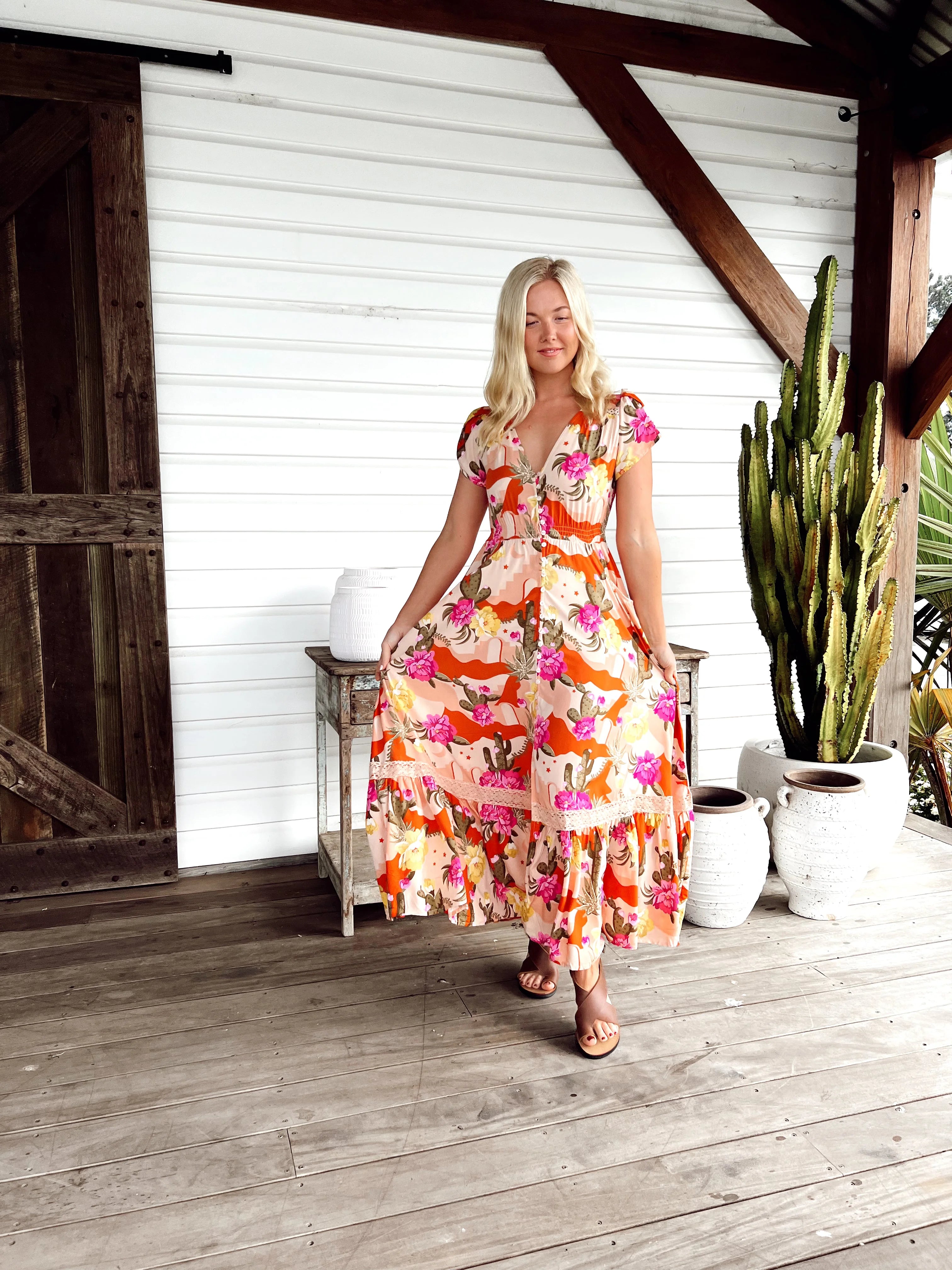 Carmen Maxi Dress from the Agave Collection