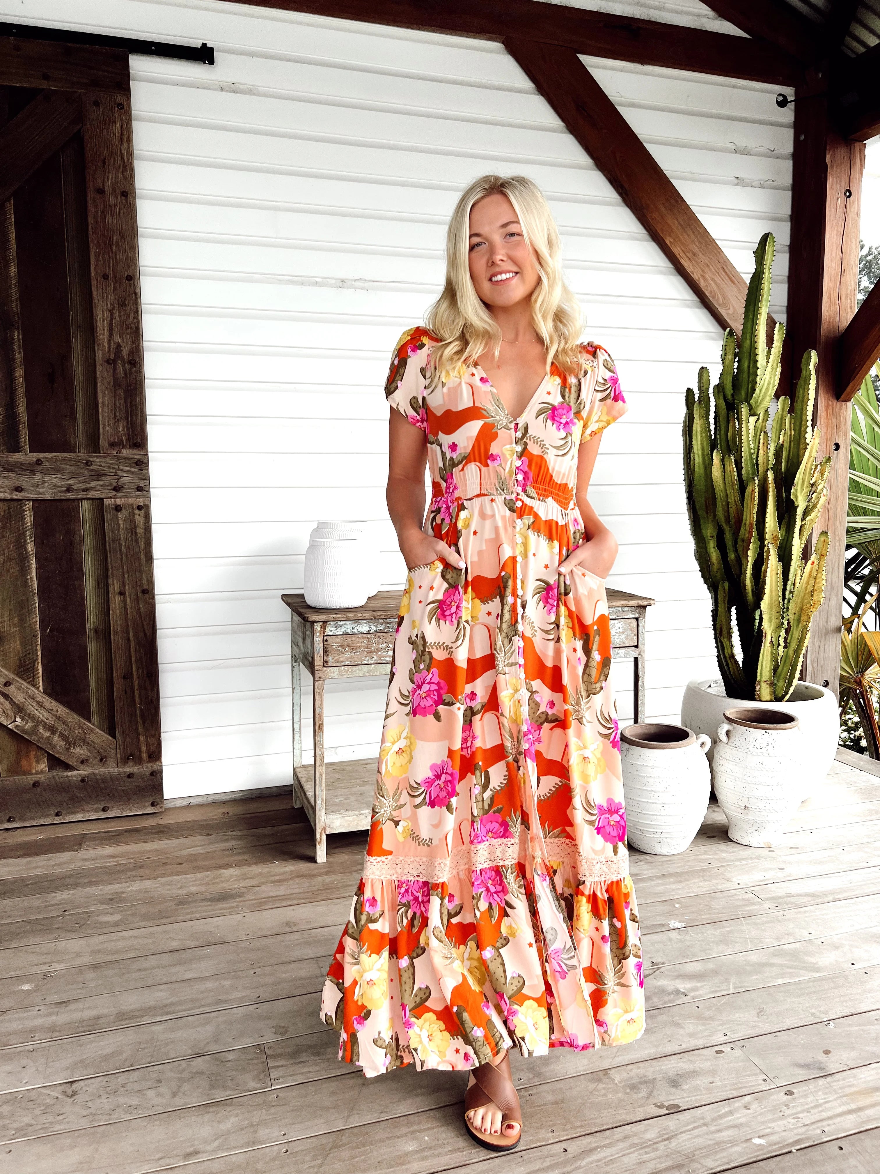 Carmen Maxi Dress from the Agave Collection