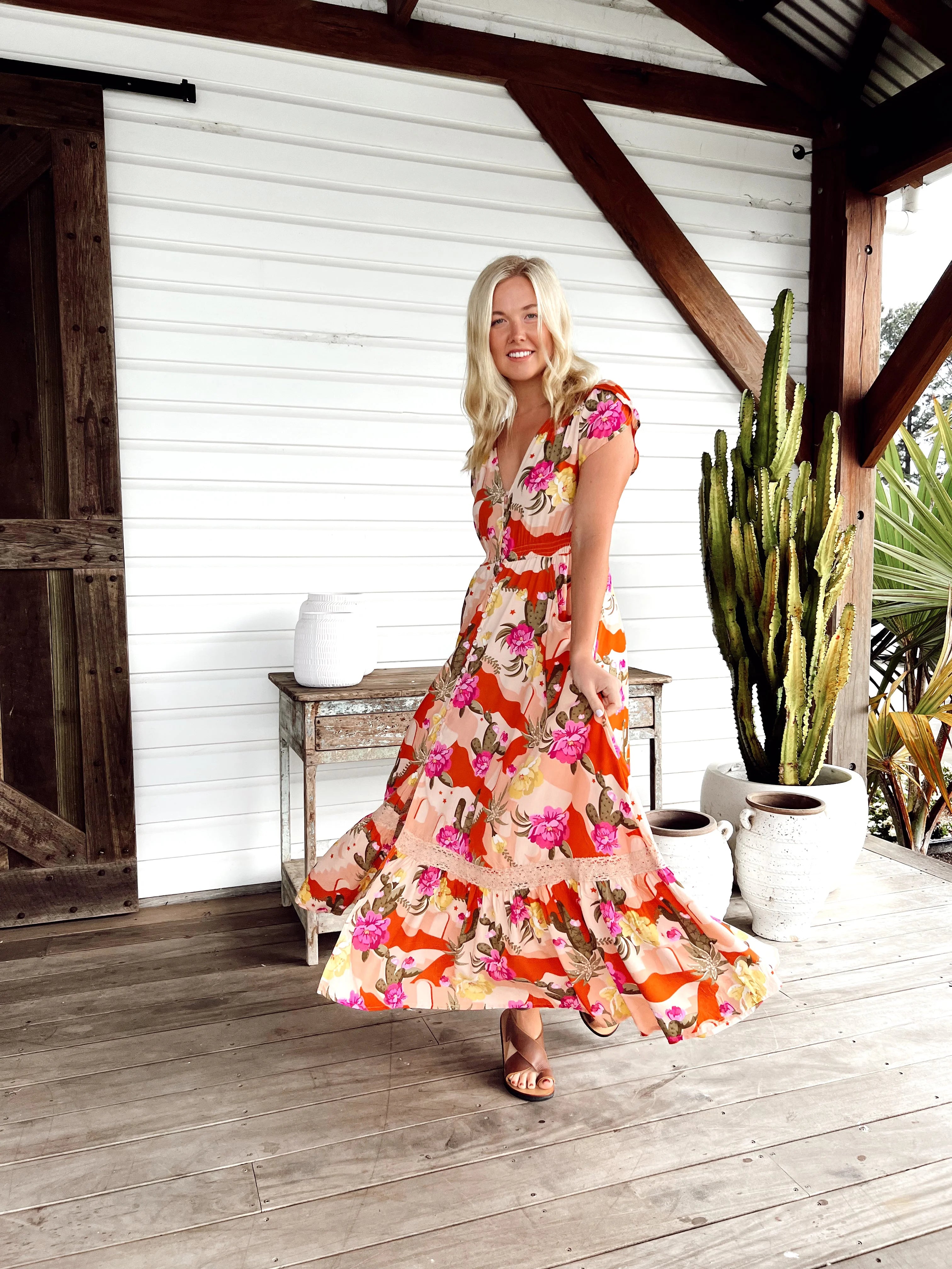 Carmen Maxi Dress from the Agave Collection