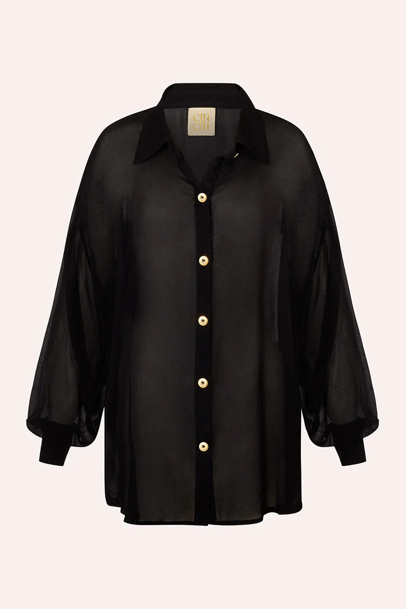 Cin Cin Solace Button Up Shirt Black