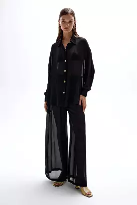 Cin Cin Solace Button Up Shirt Black