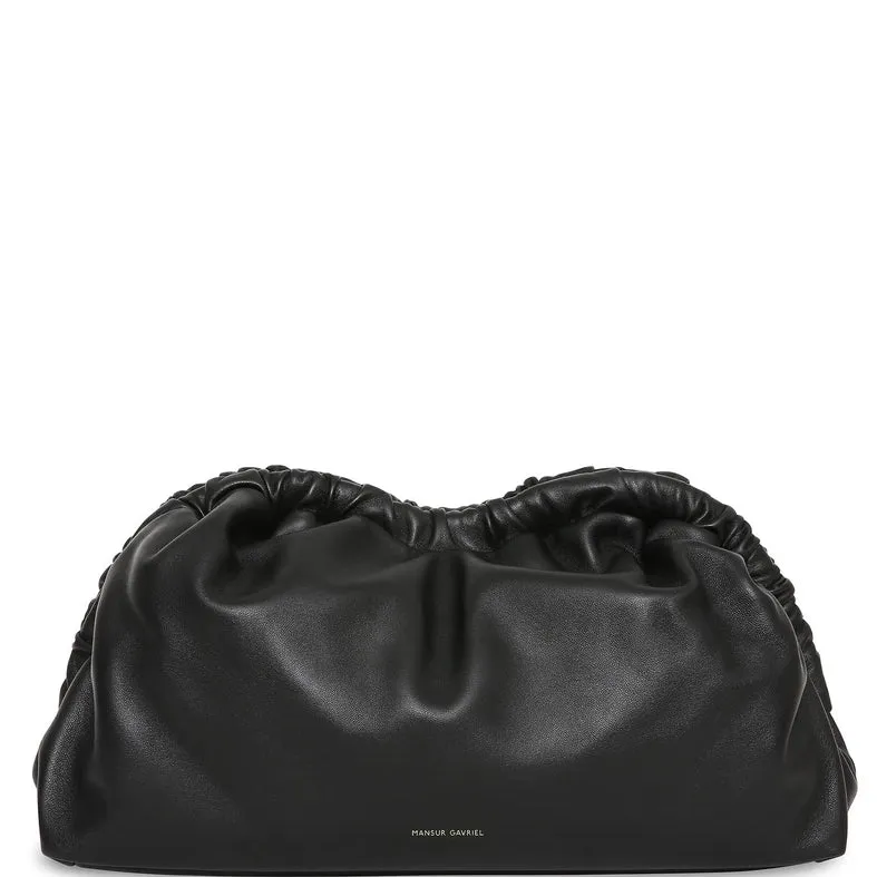 Cloud Clutch Lambskin, Black/Red