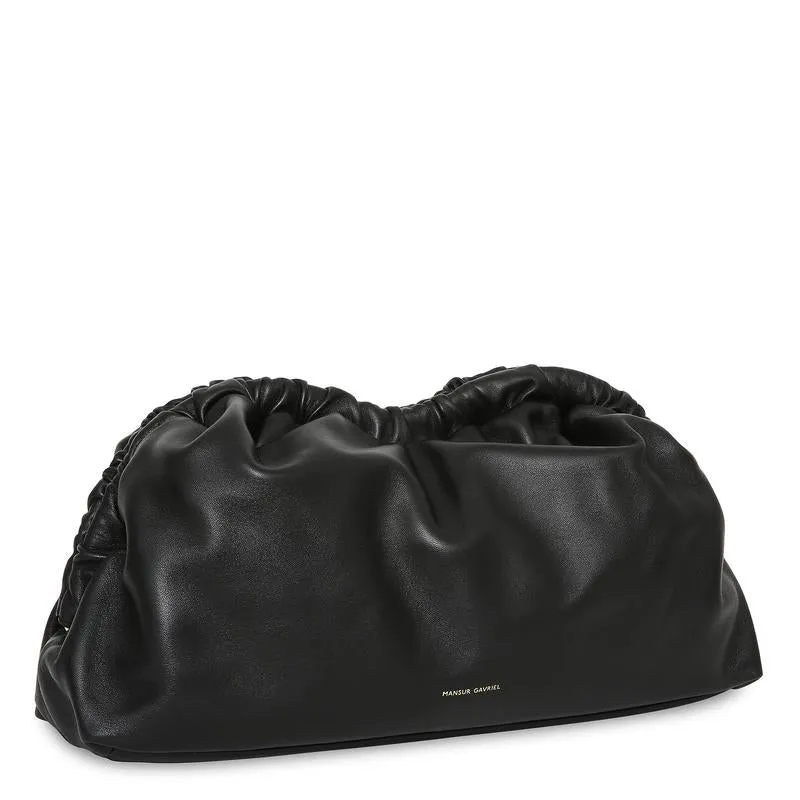 Cloud Clutch Lambskin, Black/Red