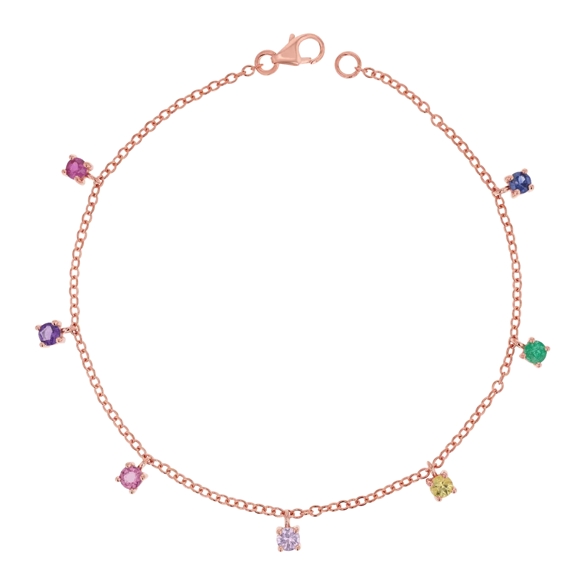 Colorful Gem Bracelet Droplet