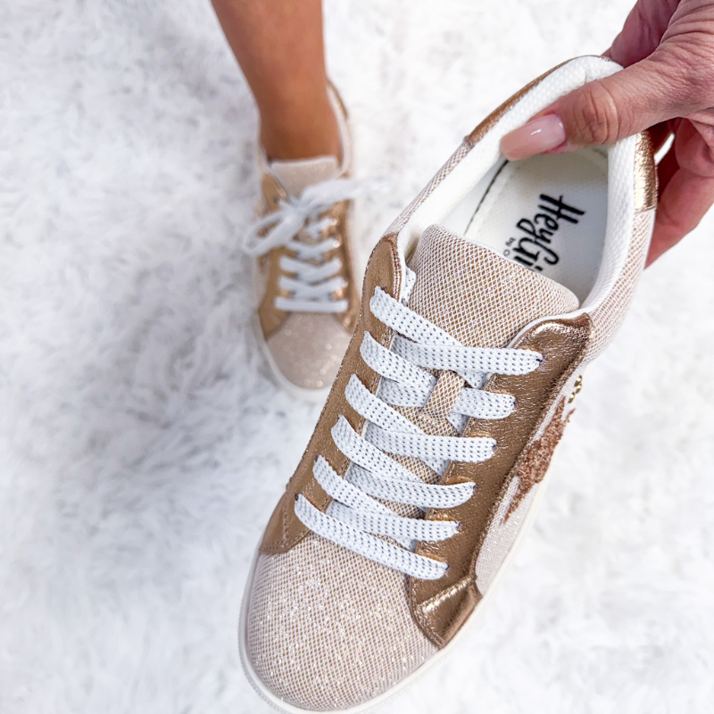 Corky's Rose Gold Sparkling Sneaker