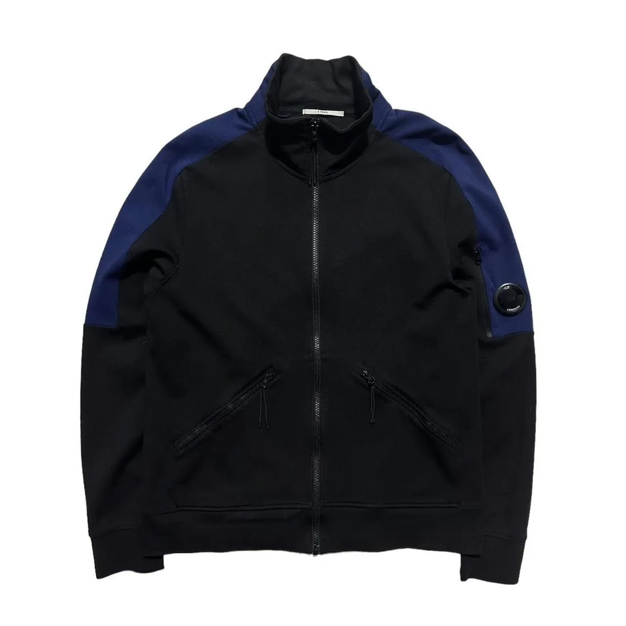 CP Company T Track Black & Blue Zip Up Retailer