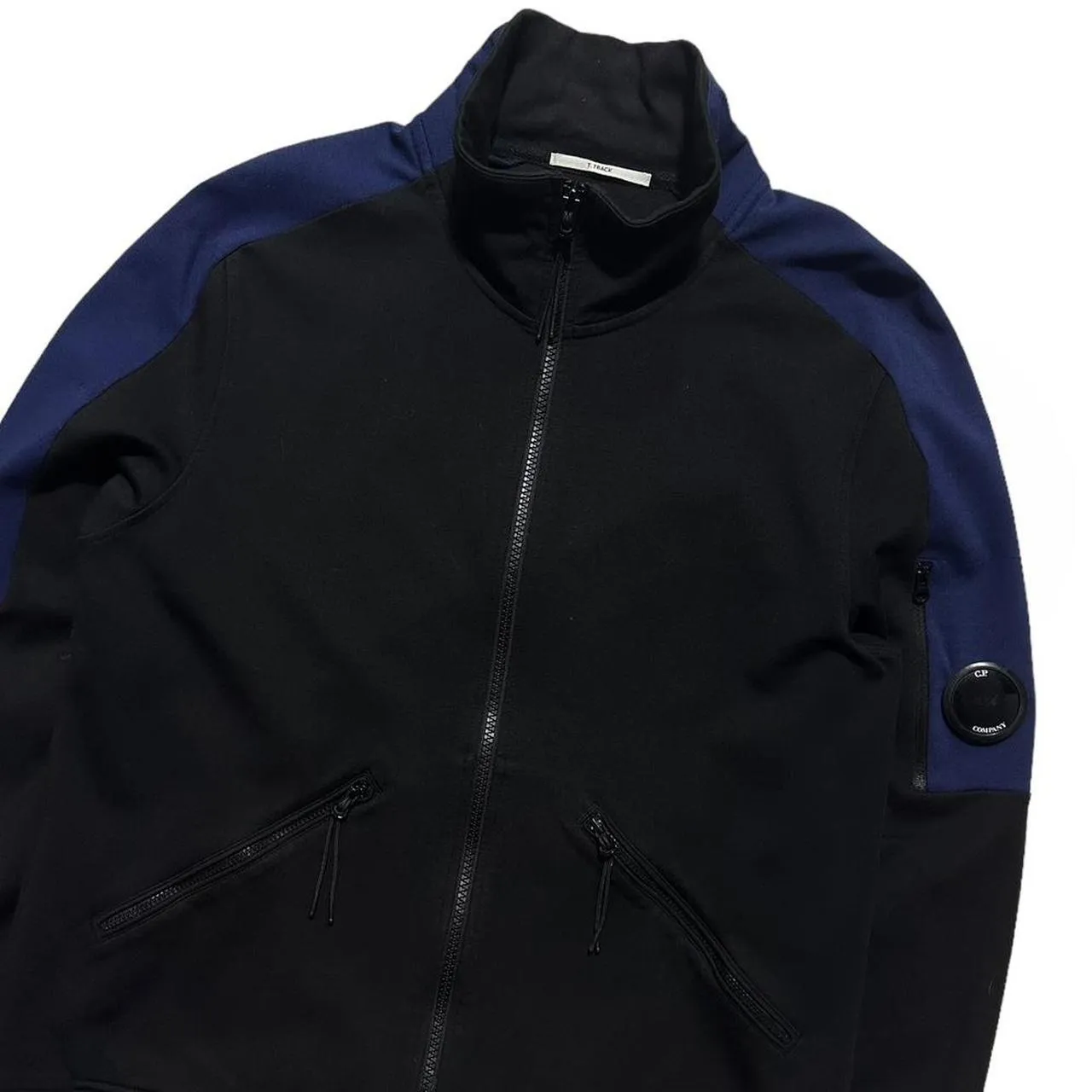 CP Company T Track Black & Blue Zip Up Retailer