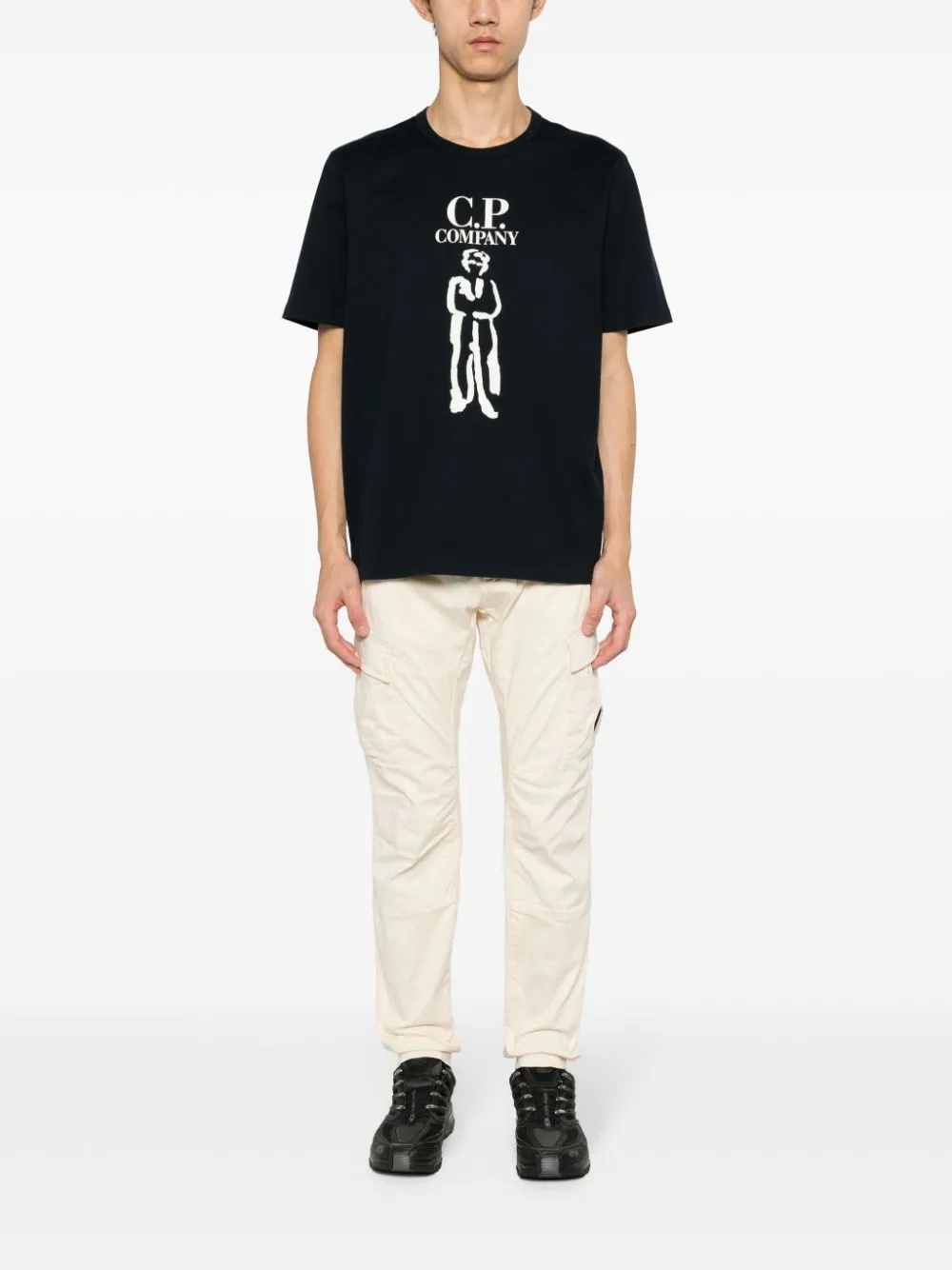 CP Company Black British Sailor T-shirt