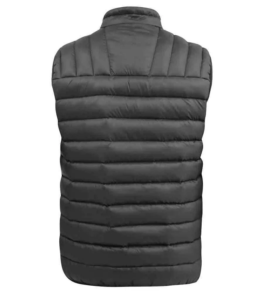 Big Men's Black Puffer Vest with Khaki Lining - WICKHAM 2