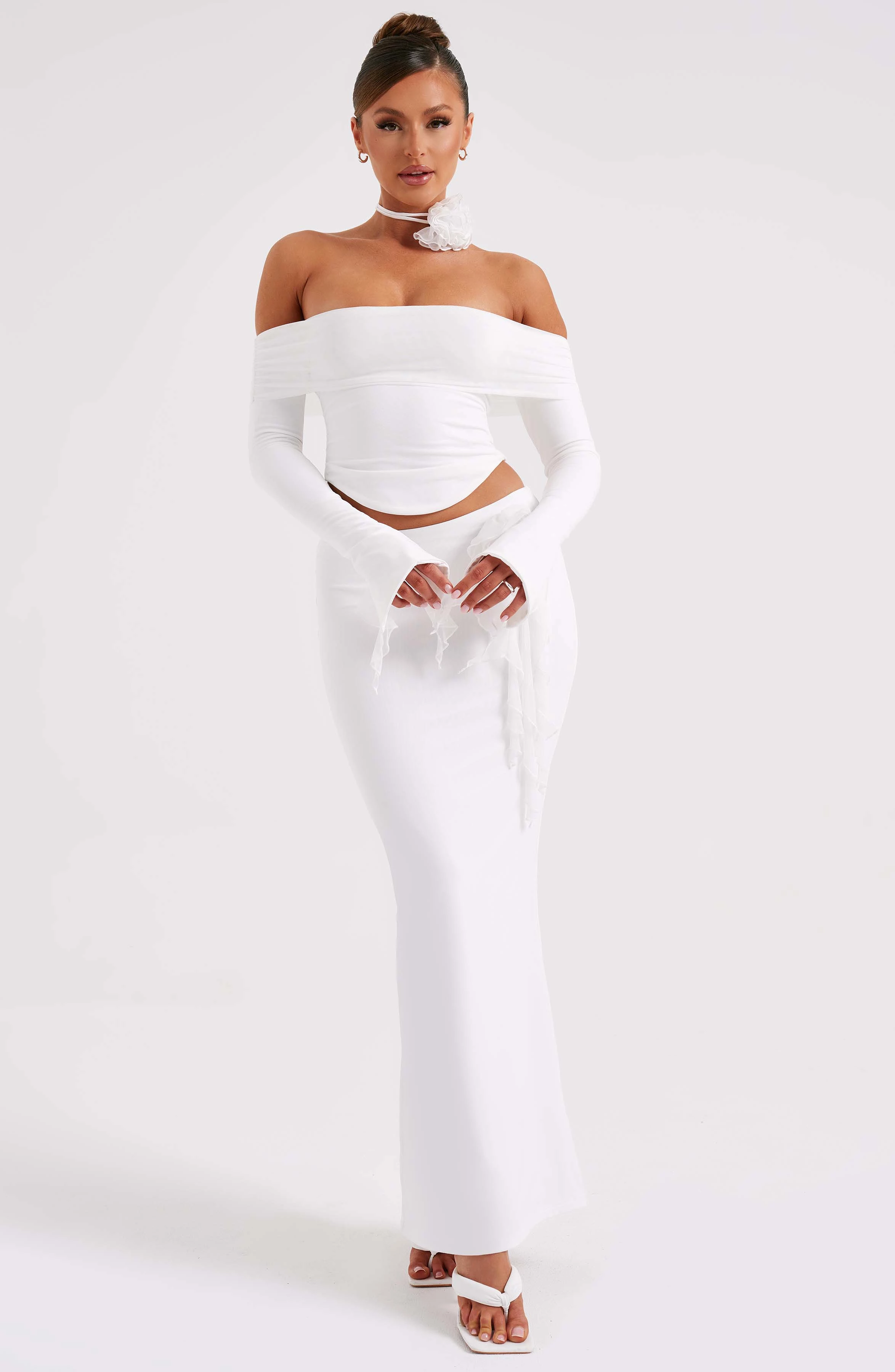 Deema Maxi Skirt - Ivory