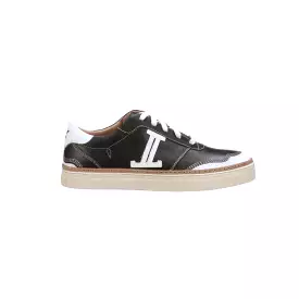 Double L Lace Up Sneakers, Black, Online Shopping