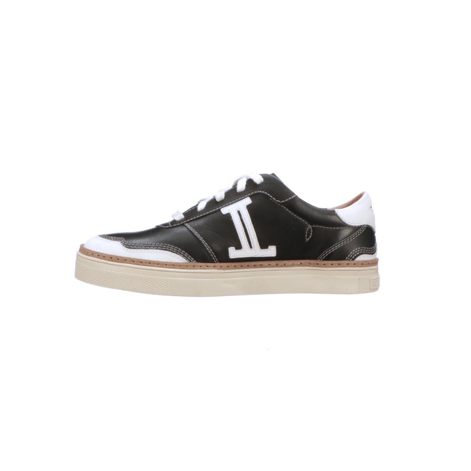 Double L Lace Up Sneakers, Black, Online Shopping