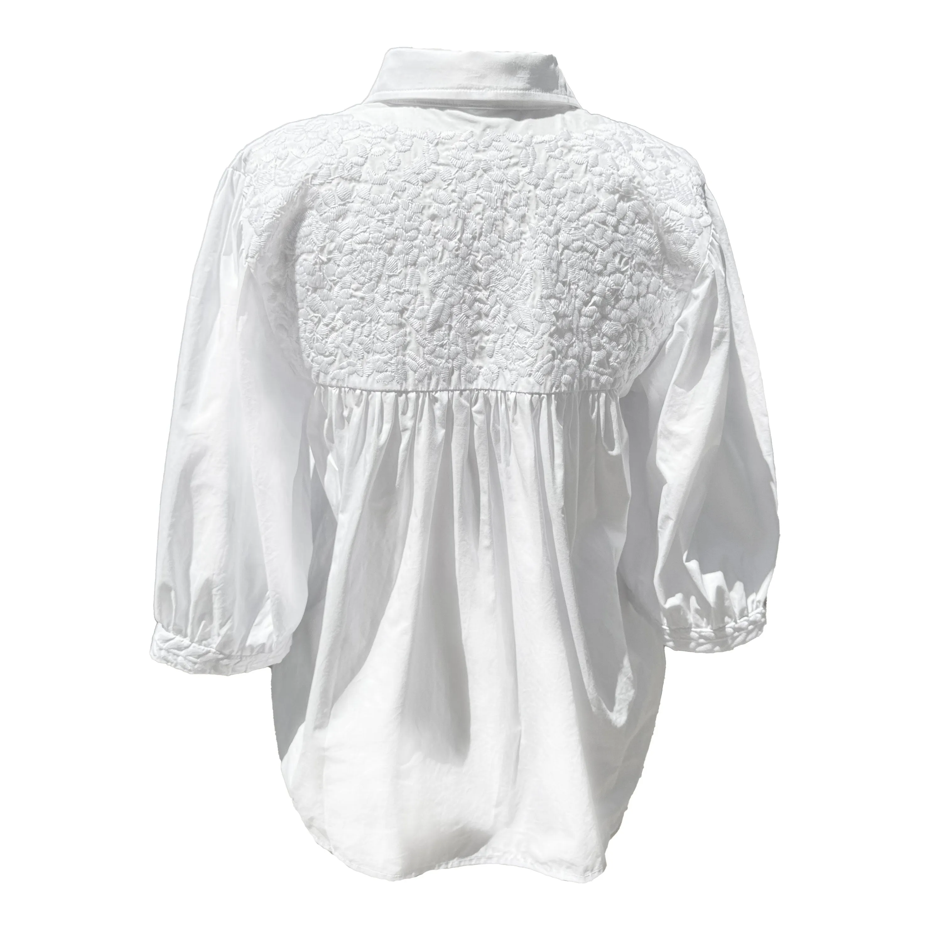 Double White Cowgirl Blouse Pre-Order- Shipping Early September