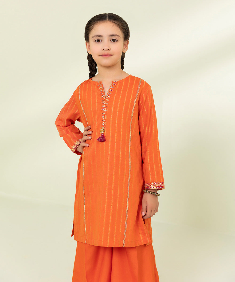 Embroidered Jacquard Suit - 2 Piece