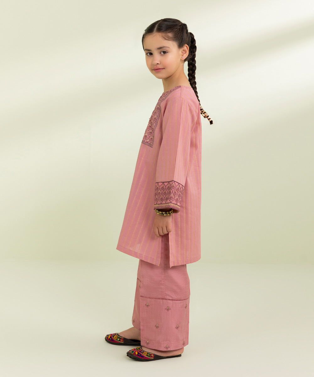 Embroidered Jacquard Suit - 2 Piece