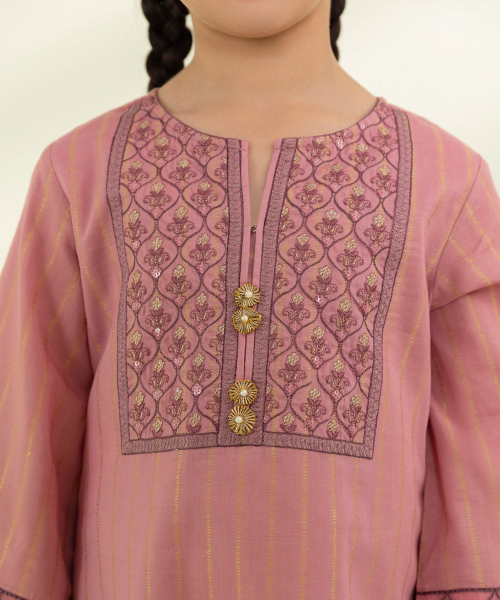 Embroidered Jacquard Suit - 2 Piece