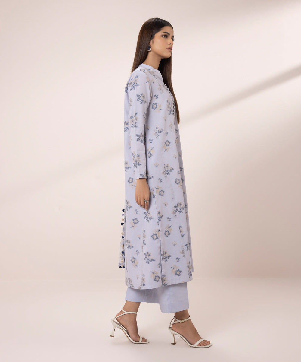 Embroidered Jacquard Suit - 3 Piece