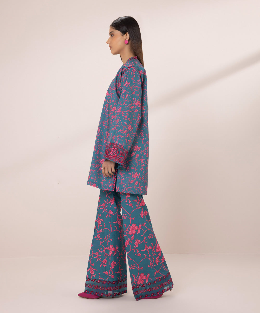 Embroidered Lawn Suit - 2 Piece