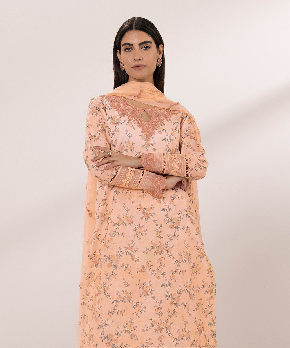 Embroidered Lawn Suit 3 Piece - Buy Online Now