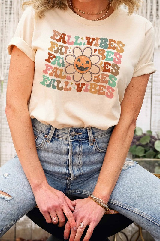 FALL THEMED FLORAL PLUS SIZE T-SHIRT