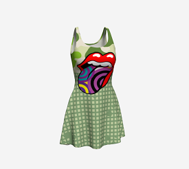 Funhouse Swirl II Dress - Google SEO Friendly Result: Colorful Swirl Print Dress - Vibrant and Eye-catching Design