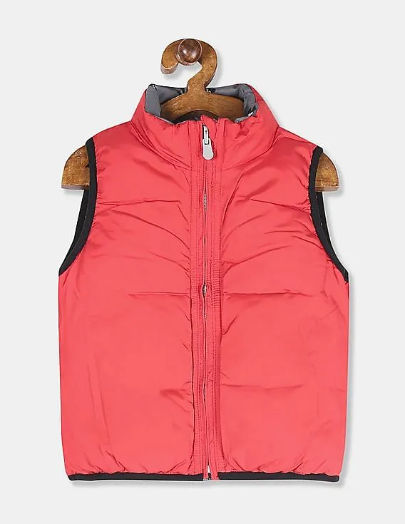 GAP Boys Red Disney Print Gilet Jacket