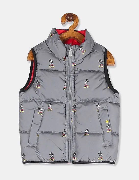 GAP Boys Red Disney Print Gilet Jacket