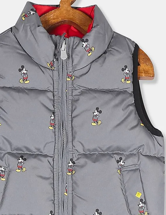 GAP Boys Red Disney Print Gilet Jacket