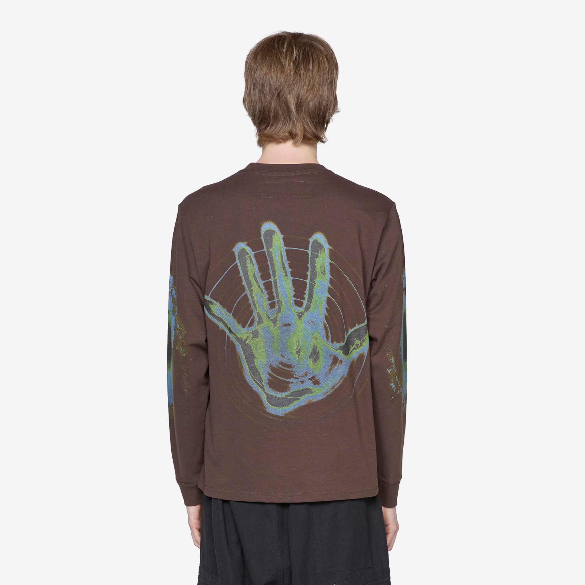 Gentle Longsleeve T-Shirt in Chocolate Brown