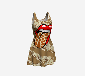 Giraffe Print Safari Dress