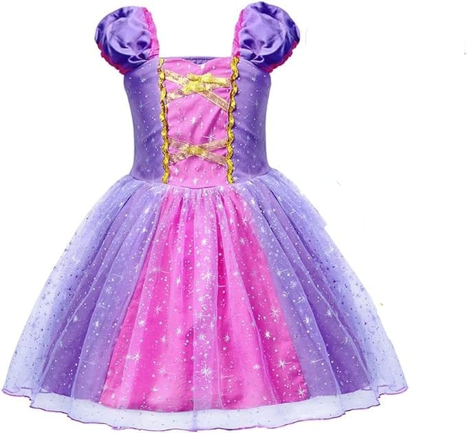 Girls Princess Rapunzel Costume Dress