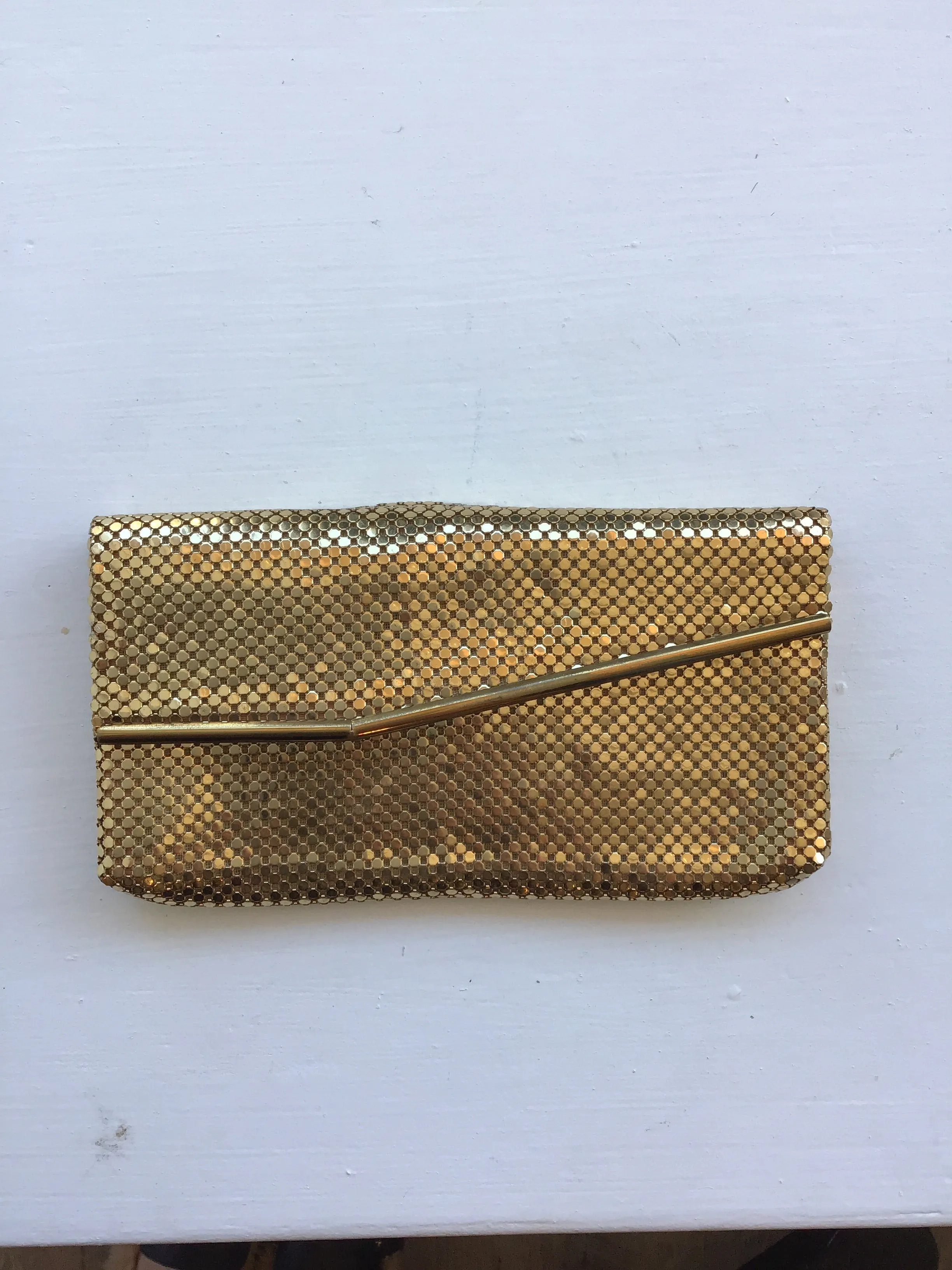 Gold Mesh Clutch - Vintage Style